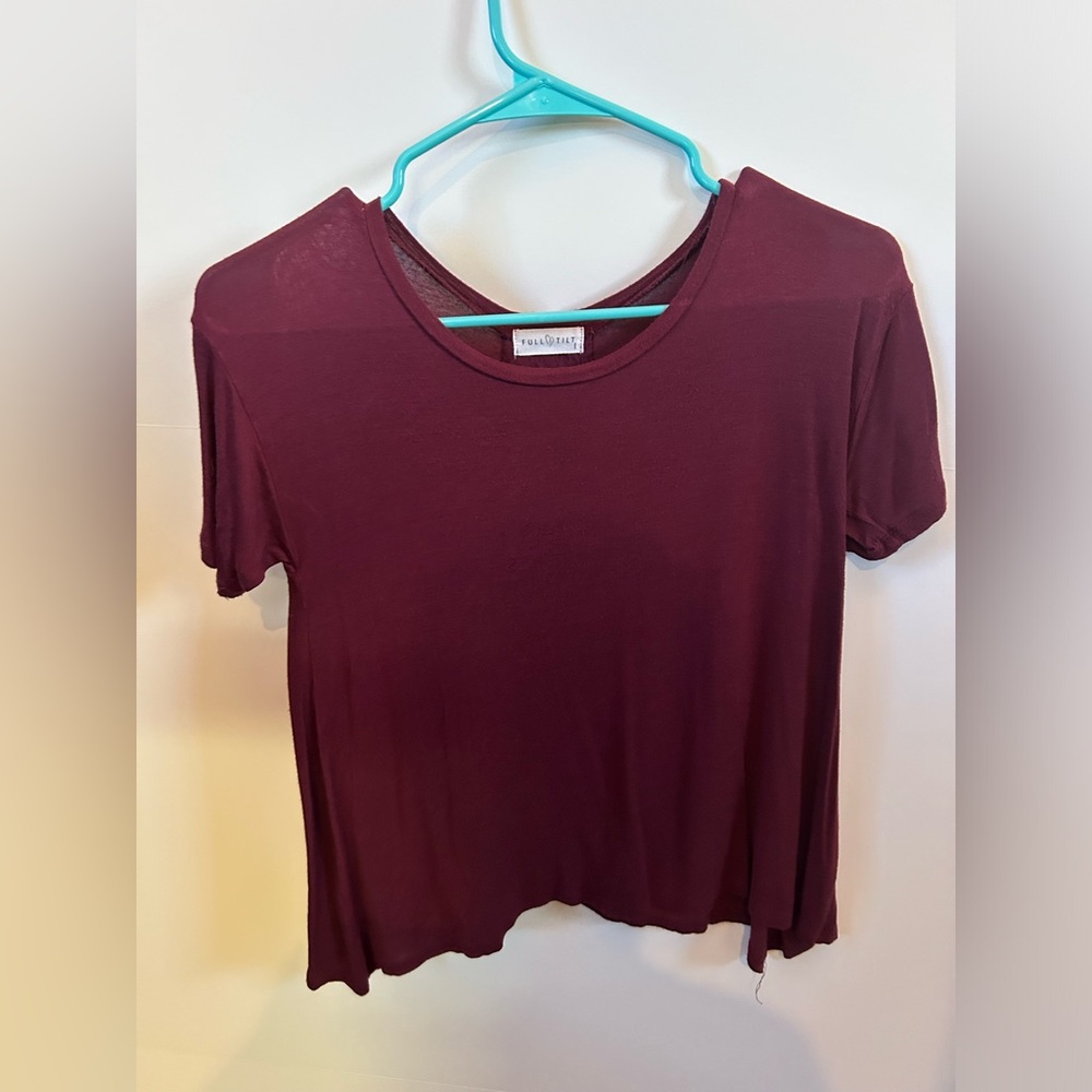Burgundy blouse